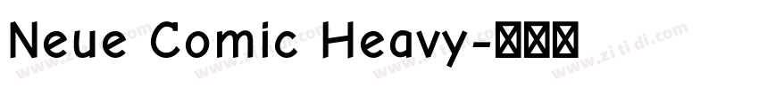 Neue Comic Heavy字体转换